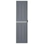 Voir la diapositive 3 : VIDAXL Armoire de rangement de jardin gris 65x45x172 cm PP rotin