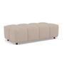 Voir la diapositive 2 : LISA DESIGN Adelaide - pouf en tissu texturé