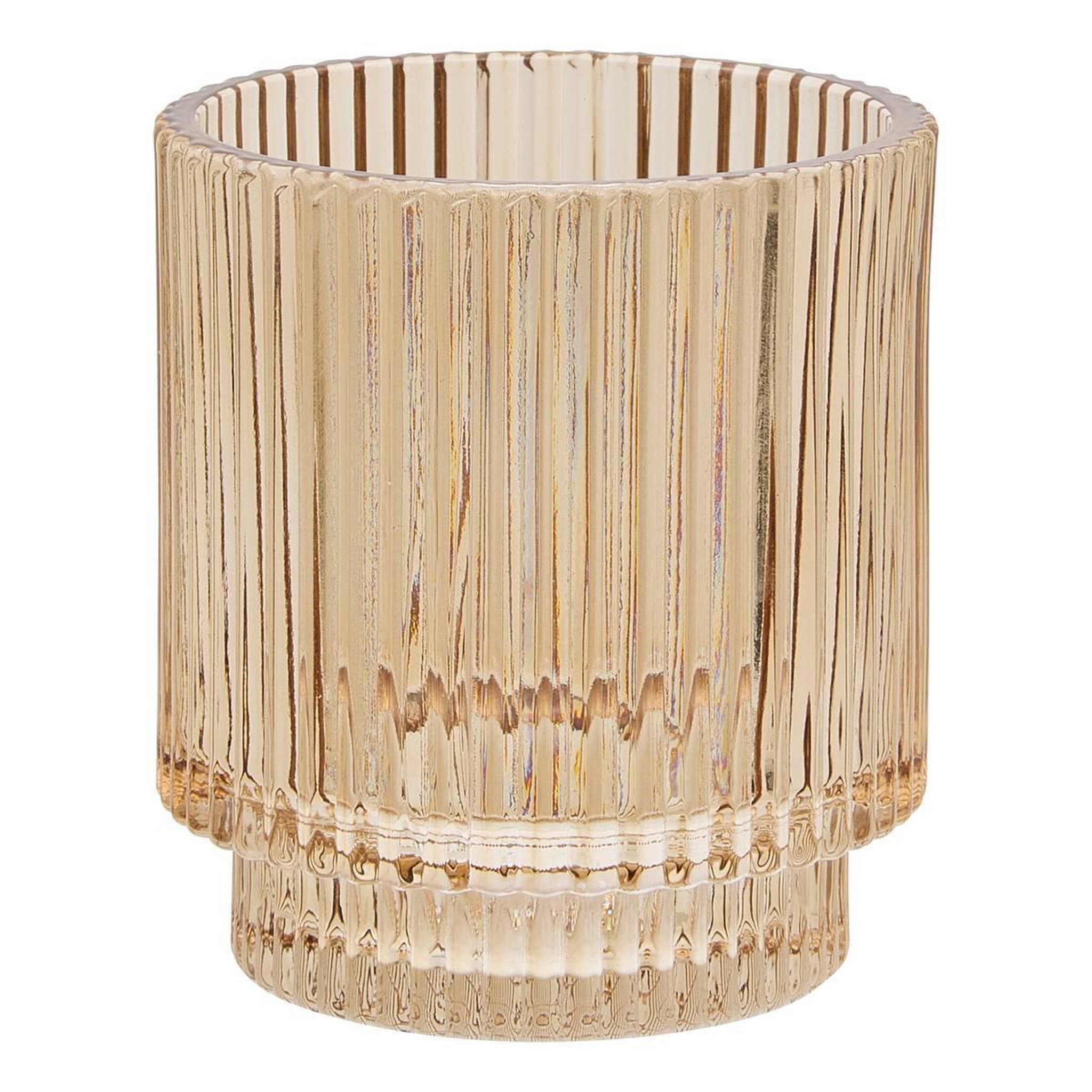 FIVE Pot à Brosse à Dents en Verre  Solis  9cm Ambre