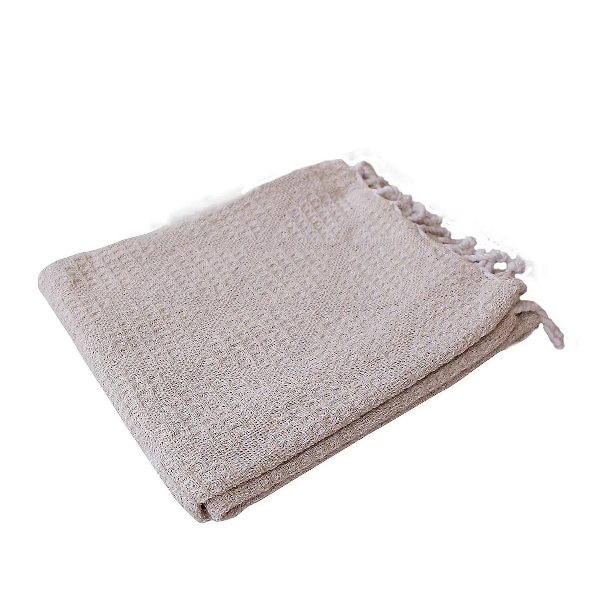 Voir la diapositive 1 : Eden Plaid a franges effet tricot dune