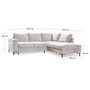 Voir la diapositive 6 : BEST MOBILIER Lilly - canapé d'angle droit - 5 places - convertible - en velours