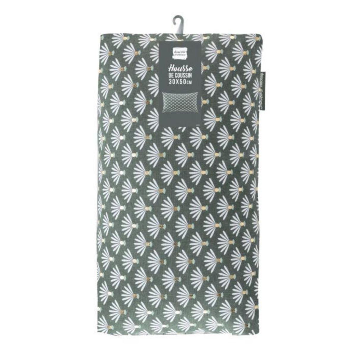 Paris Prix Housse de Coussin  Joelie  30x50cm Noir & Or