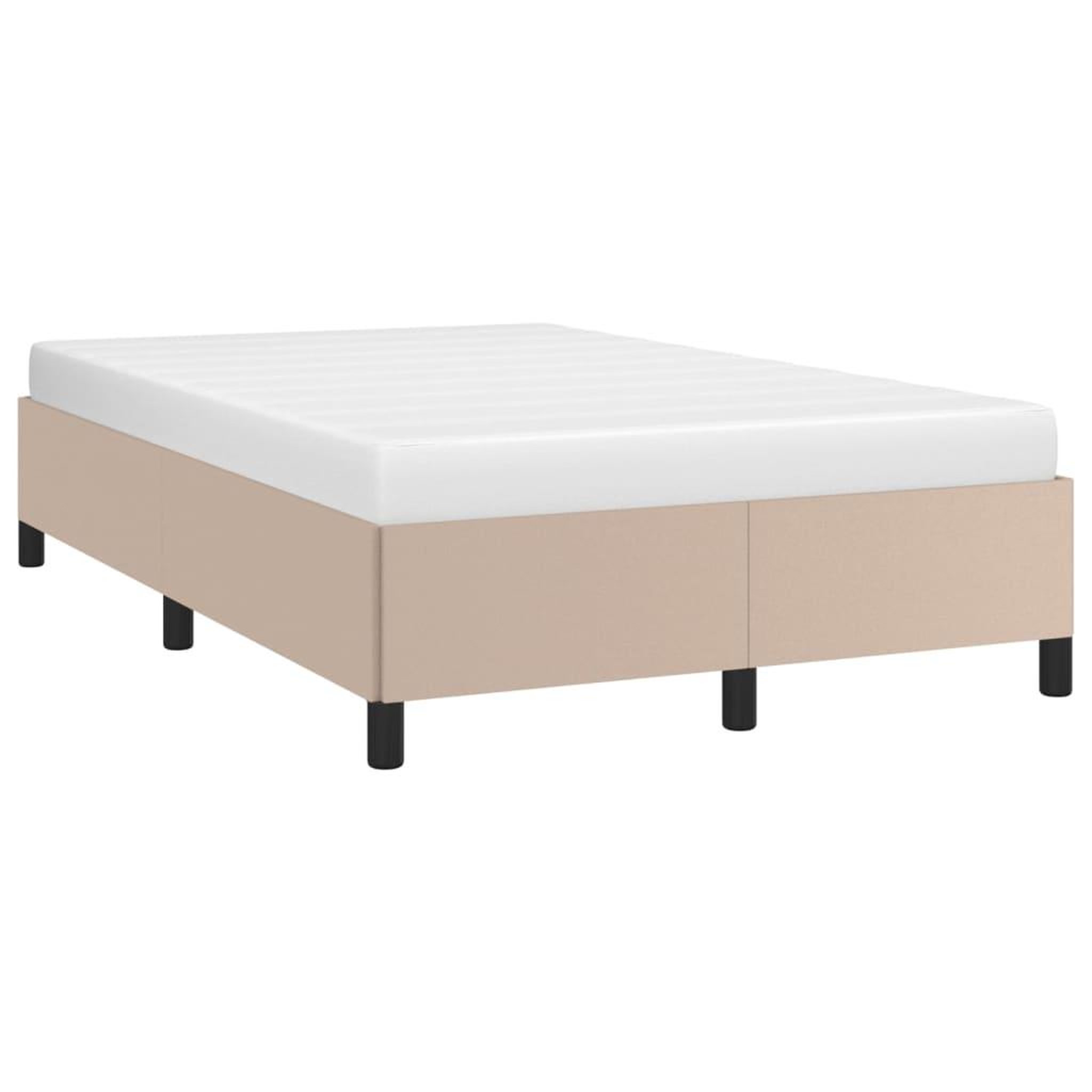 Voir la diapositive 4 : VIDAXL Cadre de lit sans matelas cappuccino 120x190 cm similicuir