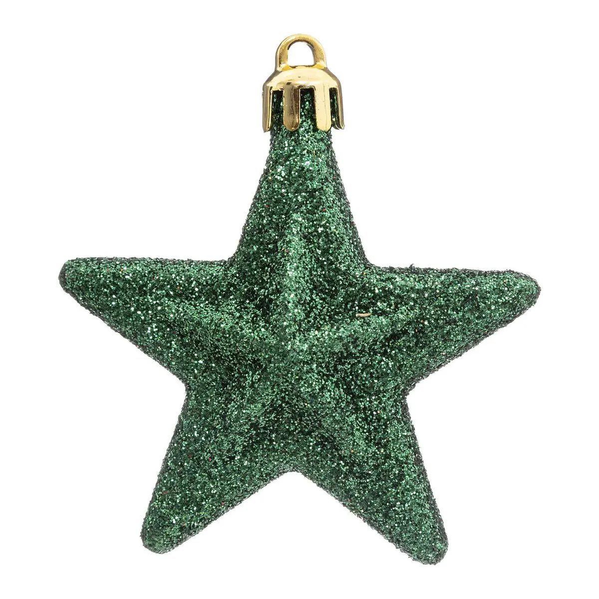 Voir la diapositive 2 : ATMOSPHERA Sujet de noël 6 pièces  délice  7cm vert, rouge & or