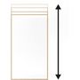 Voir la diapositive 2 : GELCO Paroi fixe - GELCO - ONLY effet bois - 100 x 210 / 265