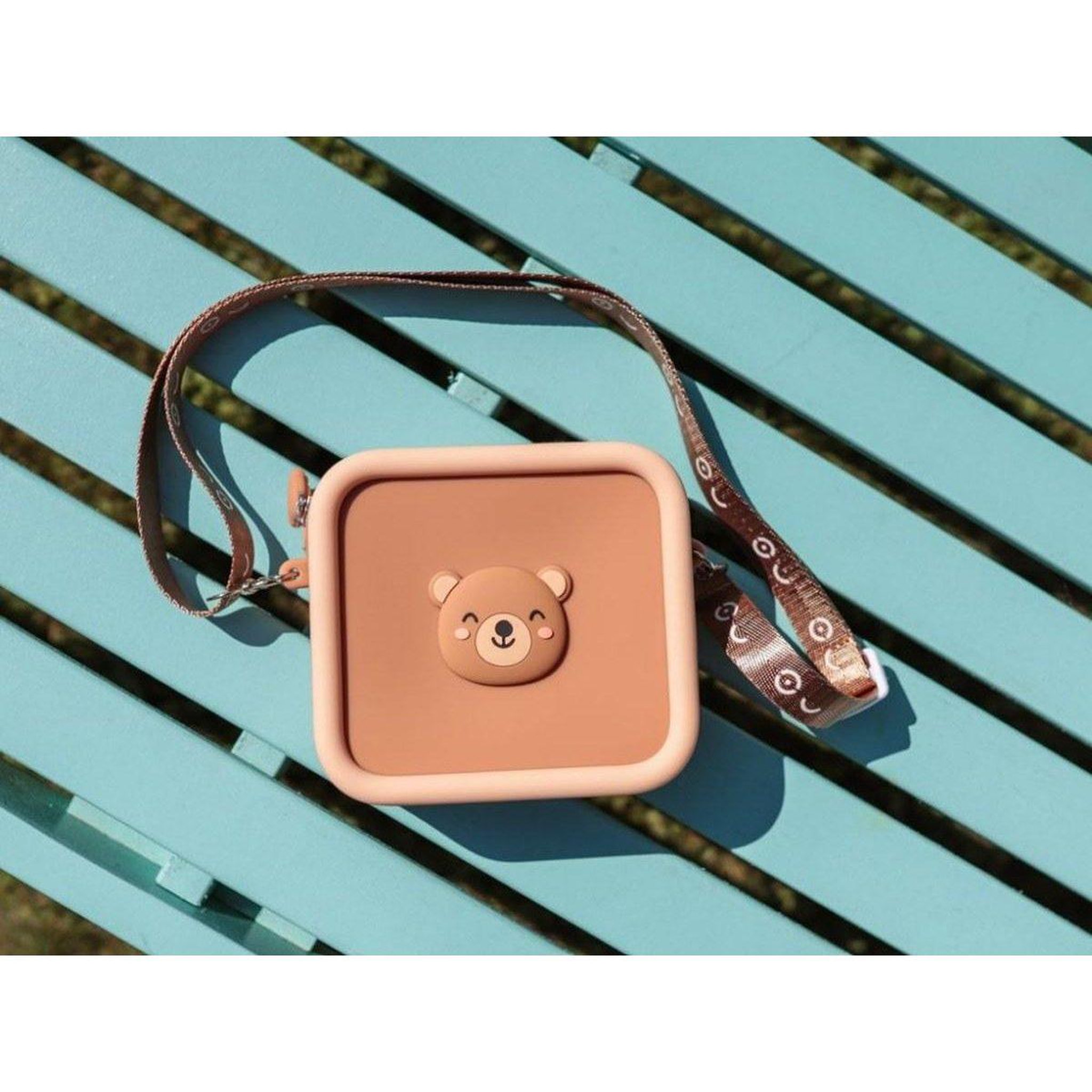 Voir la diapositive 4 : ELIS DESIGN Housse en silicone pour appareil photo Ourson - marron
