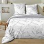Voir la diapositive 2 : Home collection Parure housse de couette 100 %coton 51 mikano