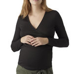 VERO MODA MATERNITY T Shirt de Grossesse  Femme Vero Moda Marternity Fake. Coloris disponibles : Noir
