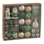 Paris Prix Lot de 45 Boules de Noël  Night  30cm Vert & Écru
