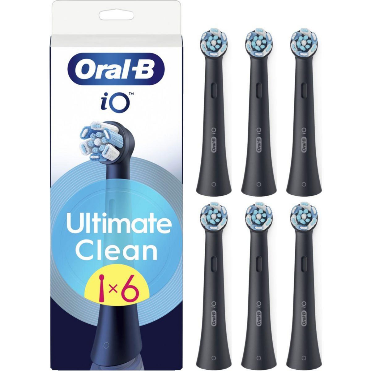 ORAL B Brossette dentaire x6 Ultimate Clean Noir