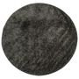 Voir la diapositive 2 : VIDAXL Tapis ISTAN a poils longs aspect brillant anthracite Ø 120 cm