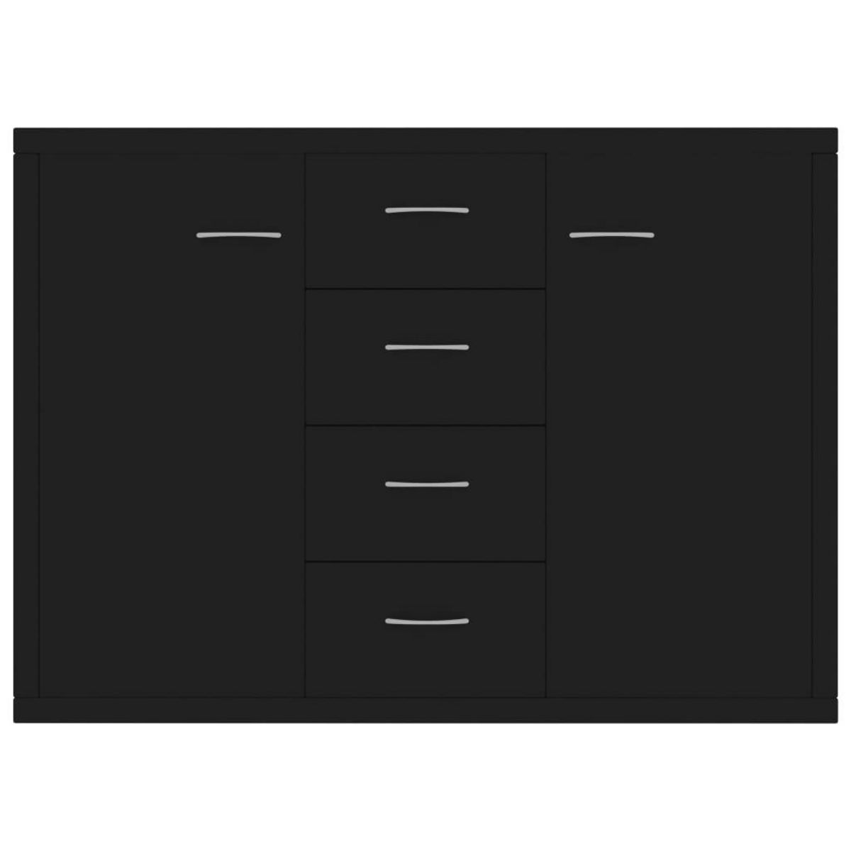 VIDAXL Buffet Noir 88x30x65 cm Bois d'ingenierie