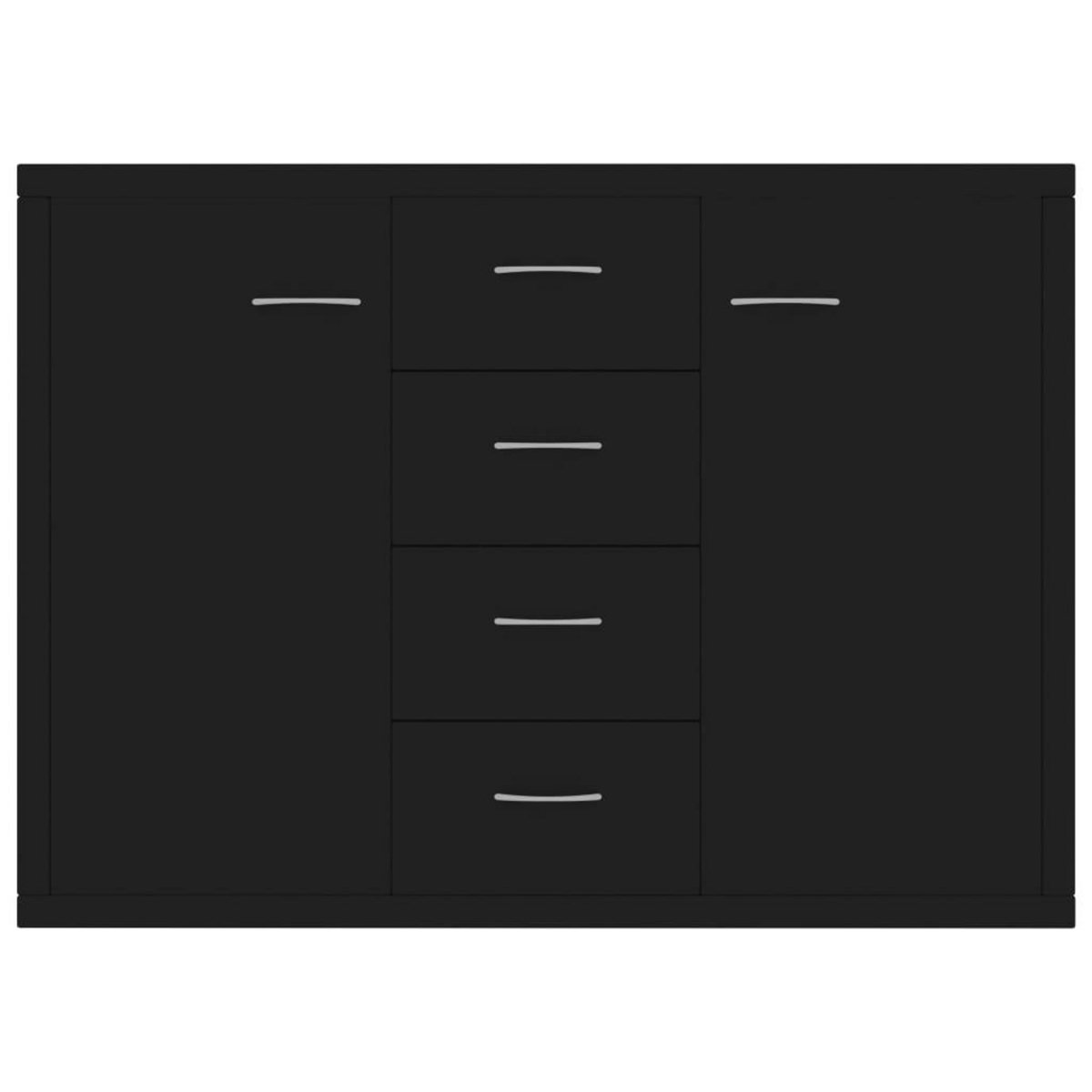 VIDAXL Buffet Noir 88x30x65 cm Bois d'ingenierie