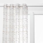 ATMOSPHERA Rideau Voilage Brodé  Hania  140x240cm Beige