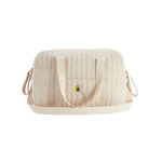 Petit Béguin Sac à langer en gaze de coton Eden. Coloris disponibles : Beige
