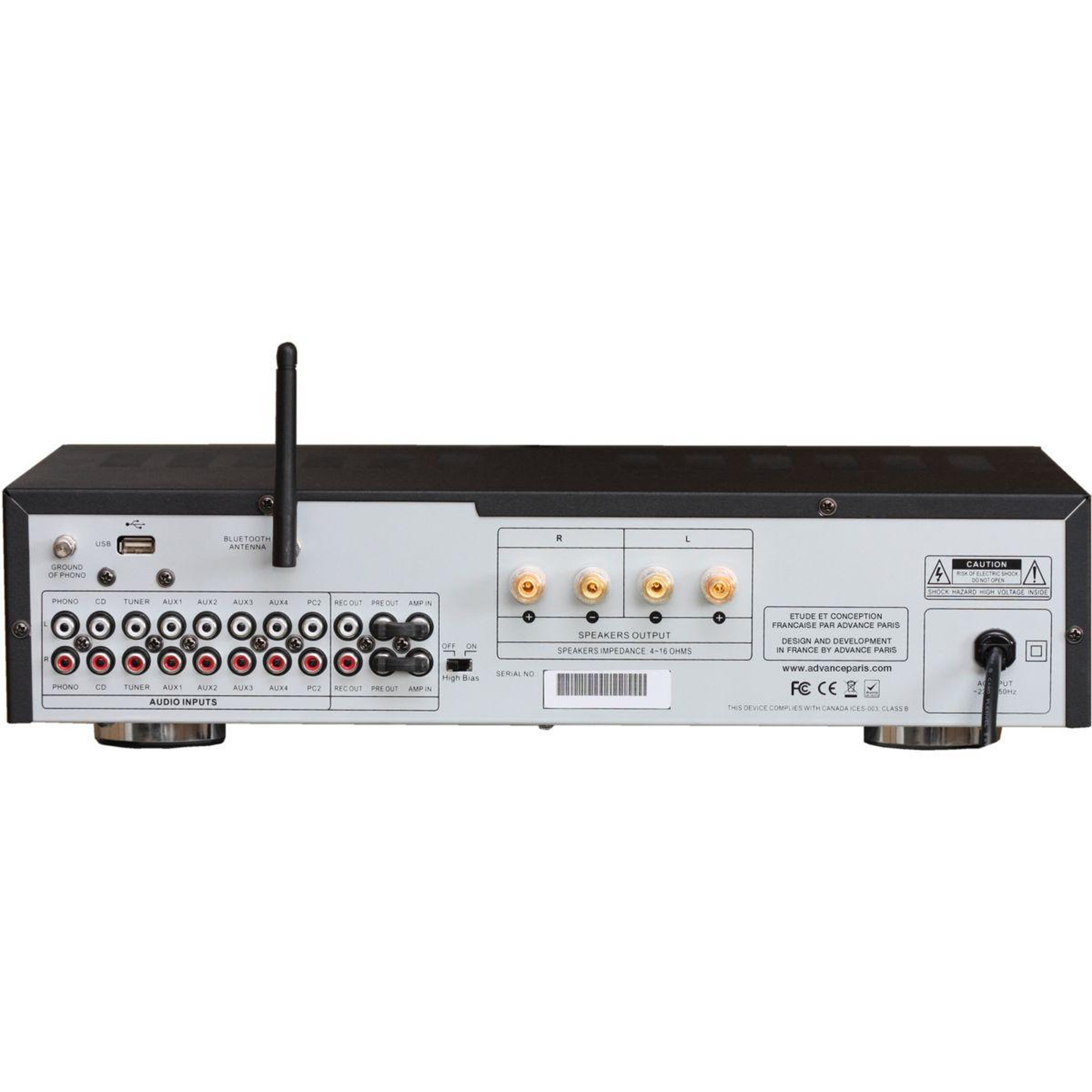 Voir la diapositive 2 : ADVANCE PARIS Amplificateur hifi stream 80 bluetooth