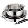 Voir la diapositive 1 : Lagostina Batterie de cuisine Esperta triply 5 pièces + poignée
