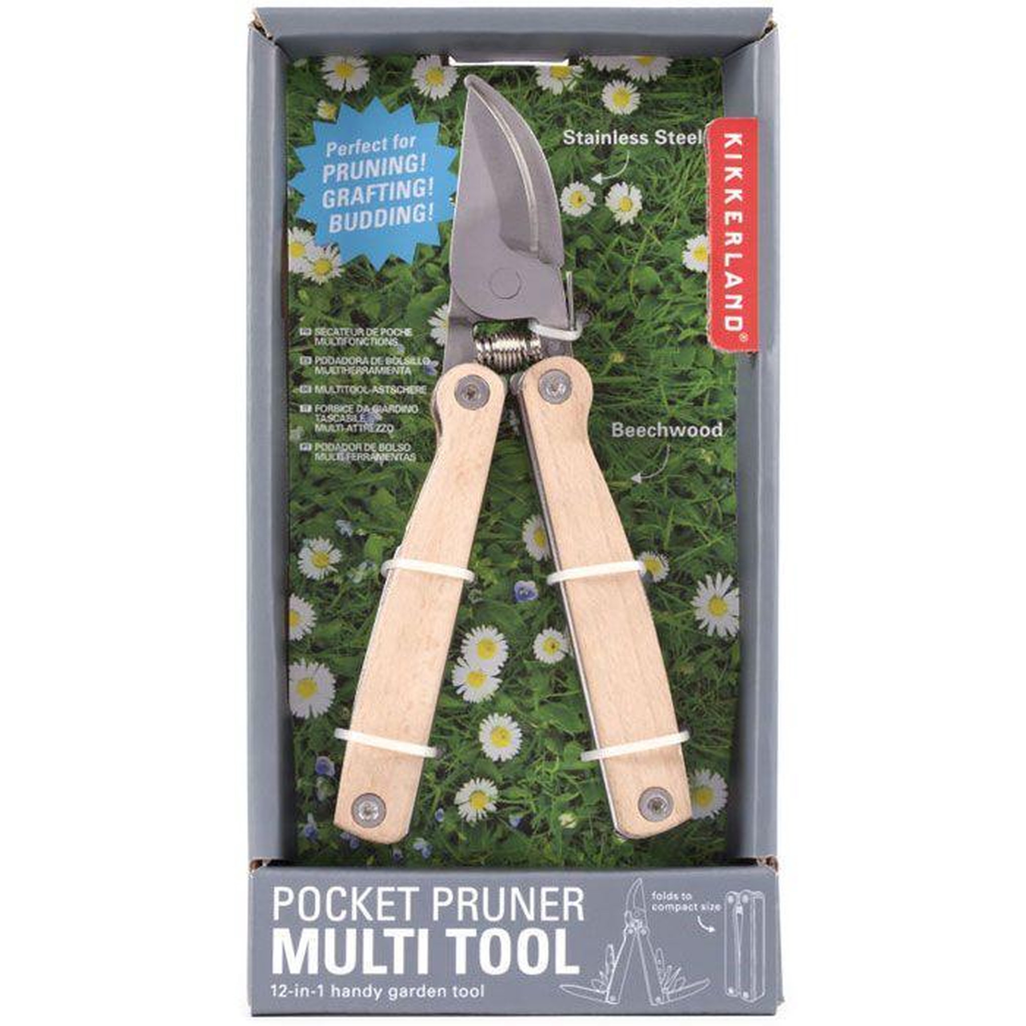 Voir la diapositive 2 : Kikkerland Sécateur de poche multi-outils