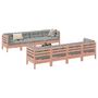 Voir la diapositive 1 : VIDAXL Salon de jardin 9 pcs avec coussins sapin de douglas solide