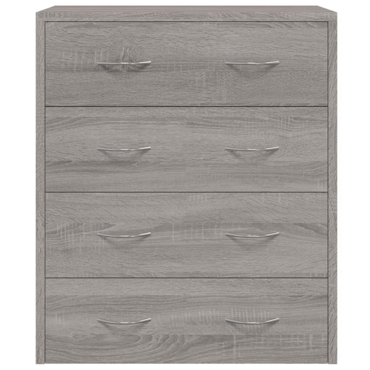 VIDAXL Buffet avec 4 tiroirs 60x30,5x71 cm Sonoma gris