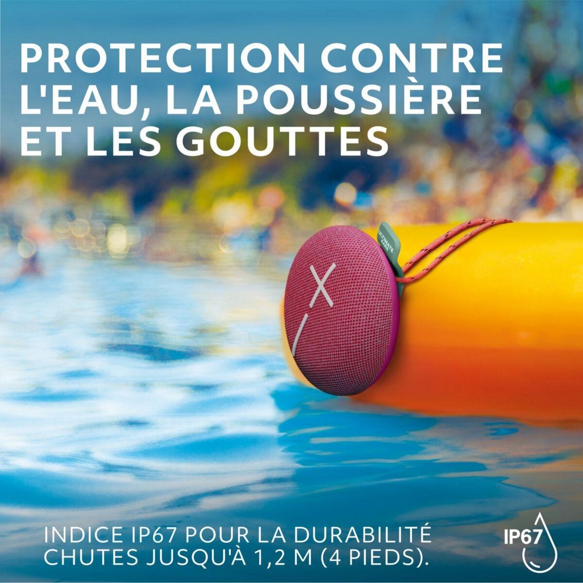 Ultimate ears Enceinte portable MINIROLL Rose