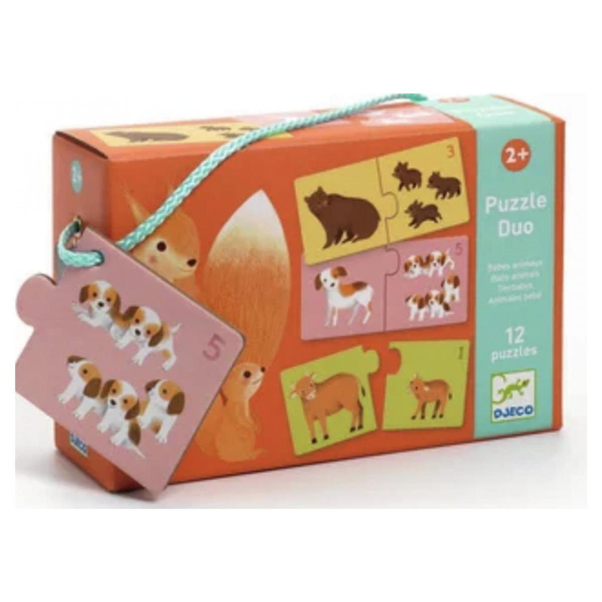 Djeco Puzzle duo - Duo Bébés animaux