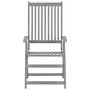 Voir la diapositive 4 : VIDAXL Chaises inclinables de jardin lot de 2 et coussins Bois acacia