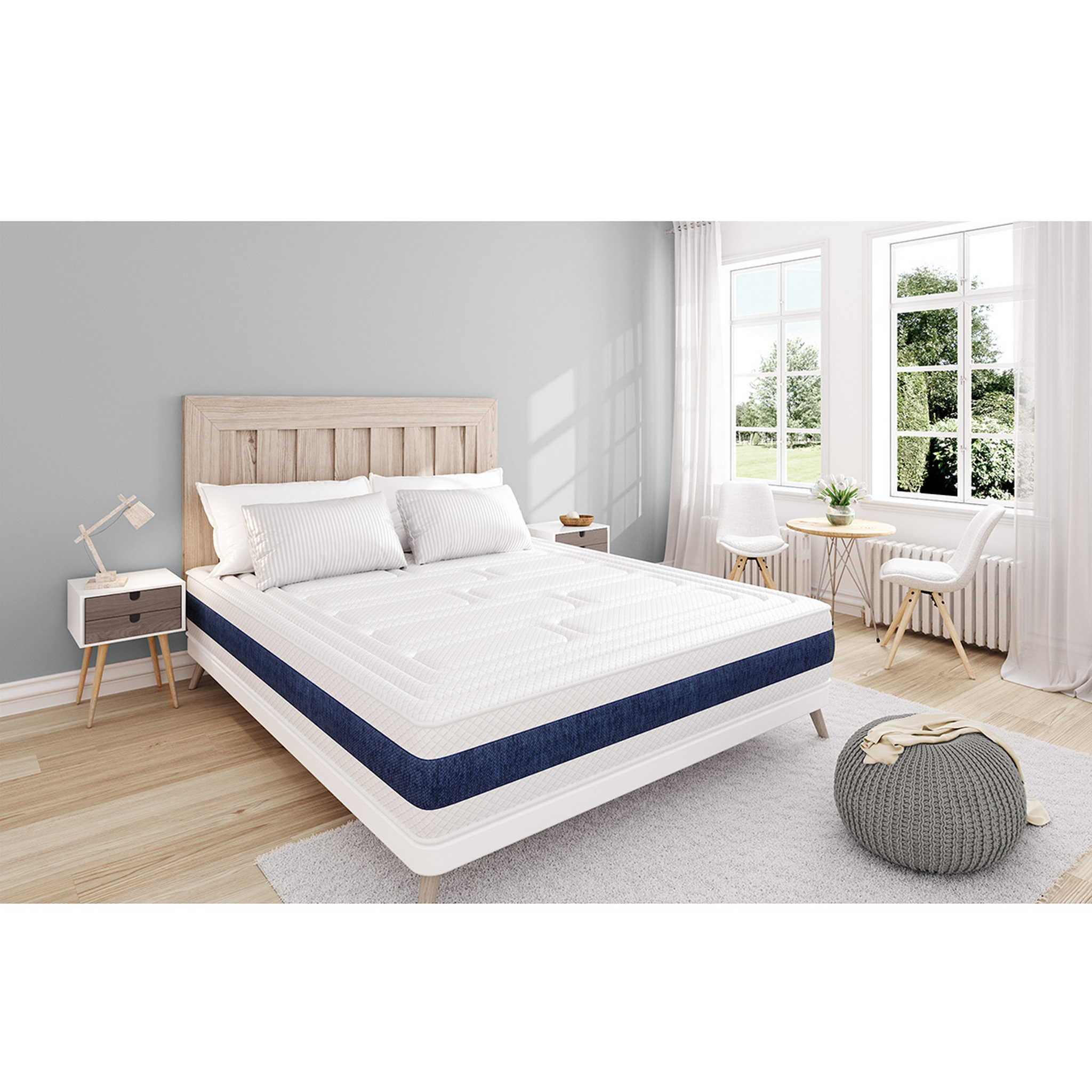 Voir la diapositive 1 : OBED Matelas mousse 140x190 cm MEMORY FRESH 