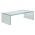 ATMOSPHERA Table Basse en Verre  Lenia  110cm Transparent