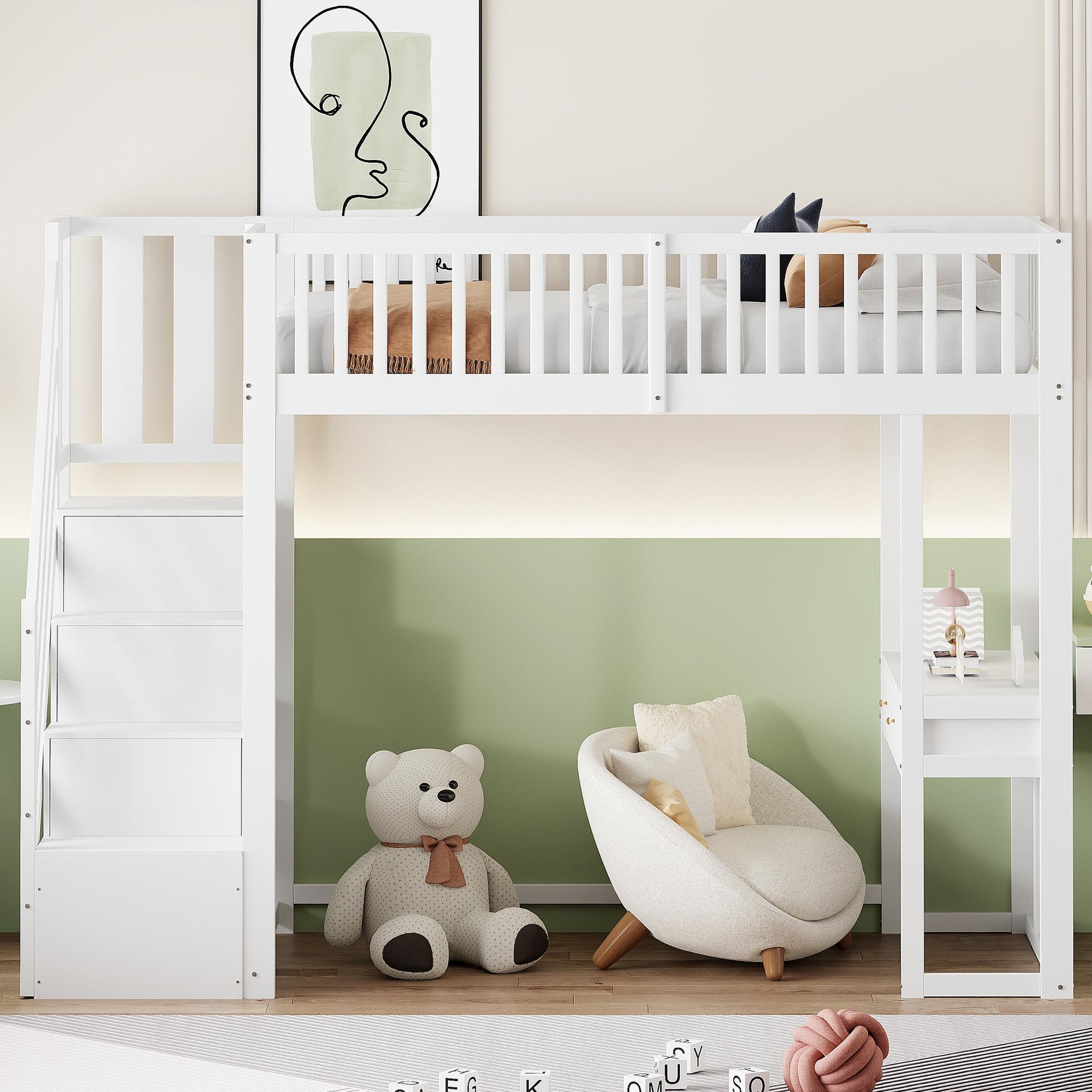 Voir la diapositive 2 : MERAX Lit mezzanine enfant