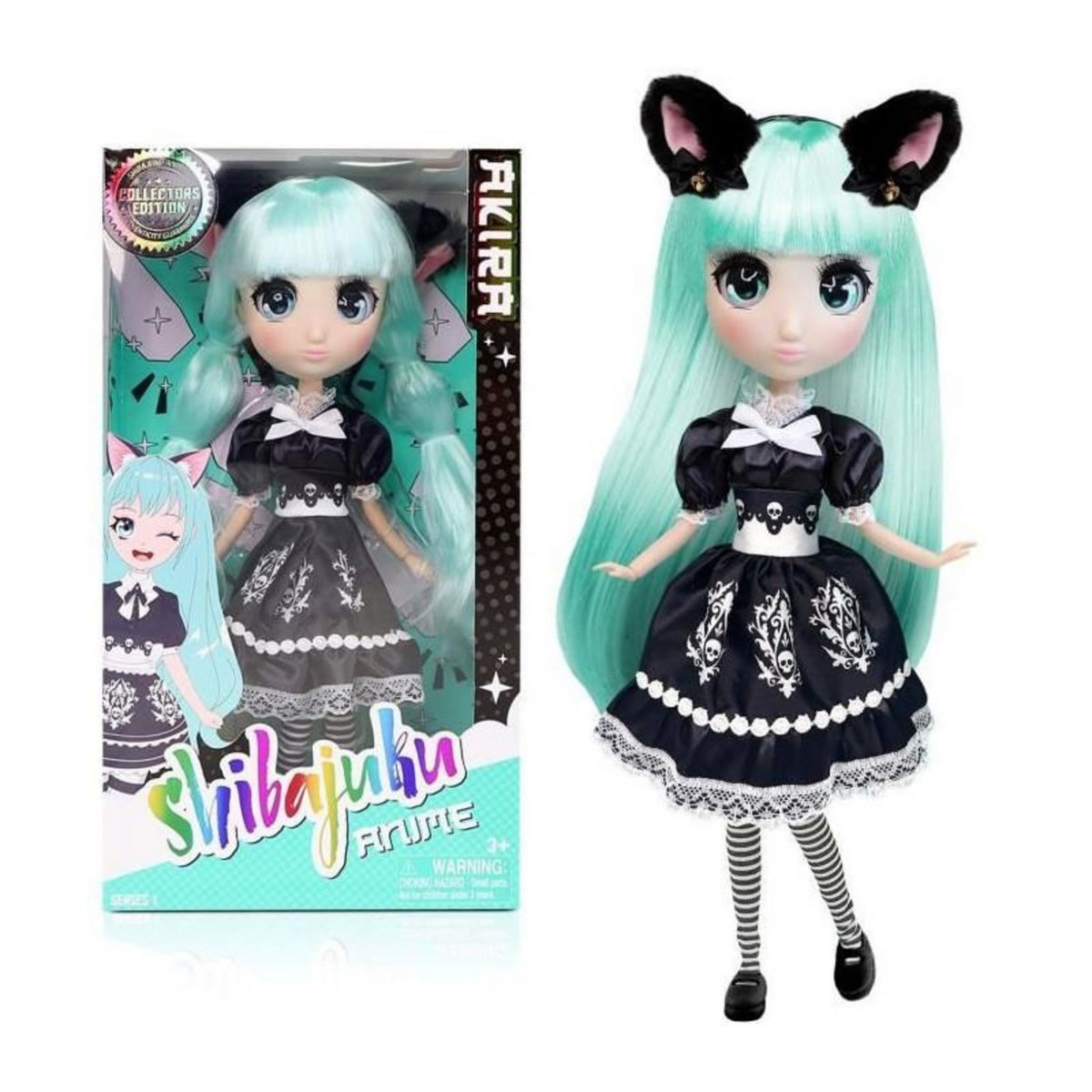 BANDAI Grande Poupée Kawai style Japon 30 cm - Poupée Akira - BANDAI - Licence Officielle Shibajuku Anime