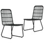 Voir la diapositive 3 : VIDAXL Ensemble a manger d'exterieur 3 pcs resine tressee et verre