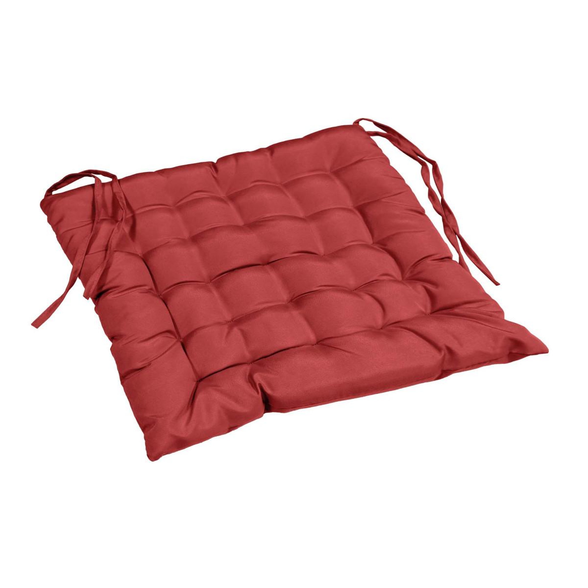 Voir la diapositive 2 : Douceur d'Intérieur Galette de chaise matelassée  essentiel  40x40cm grenade