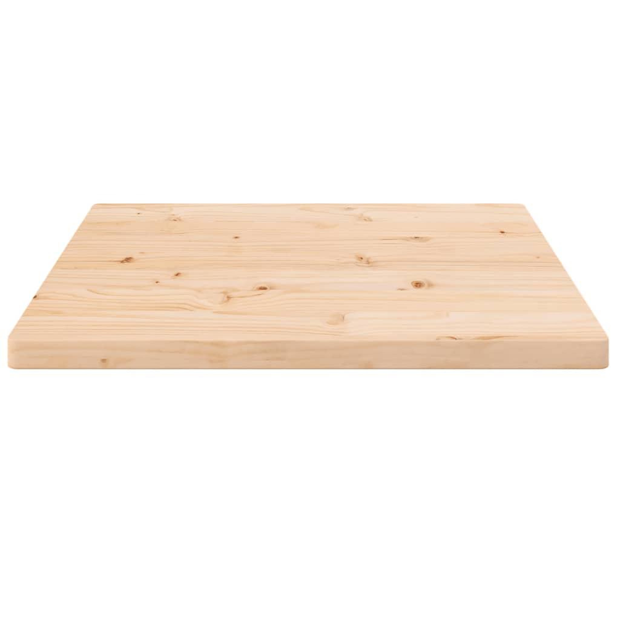 Voir la diapositive 3 : VIDAXL Dessus de table 60x60x2,5 cm bois de pin massif
