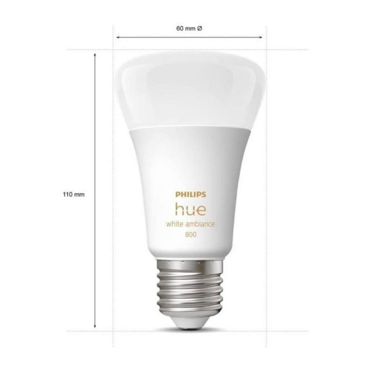 PHILIPS HUE White Ambiance 8.5W A60 E27 EUR x2