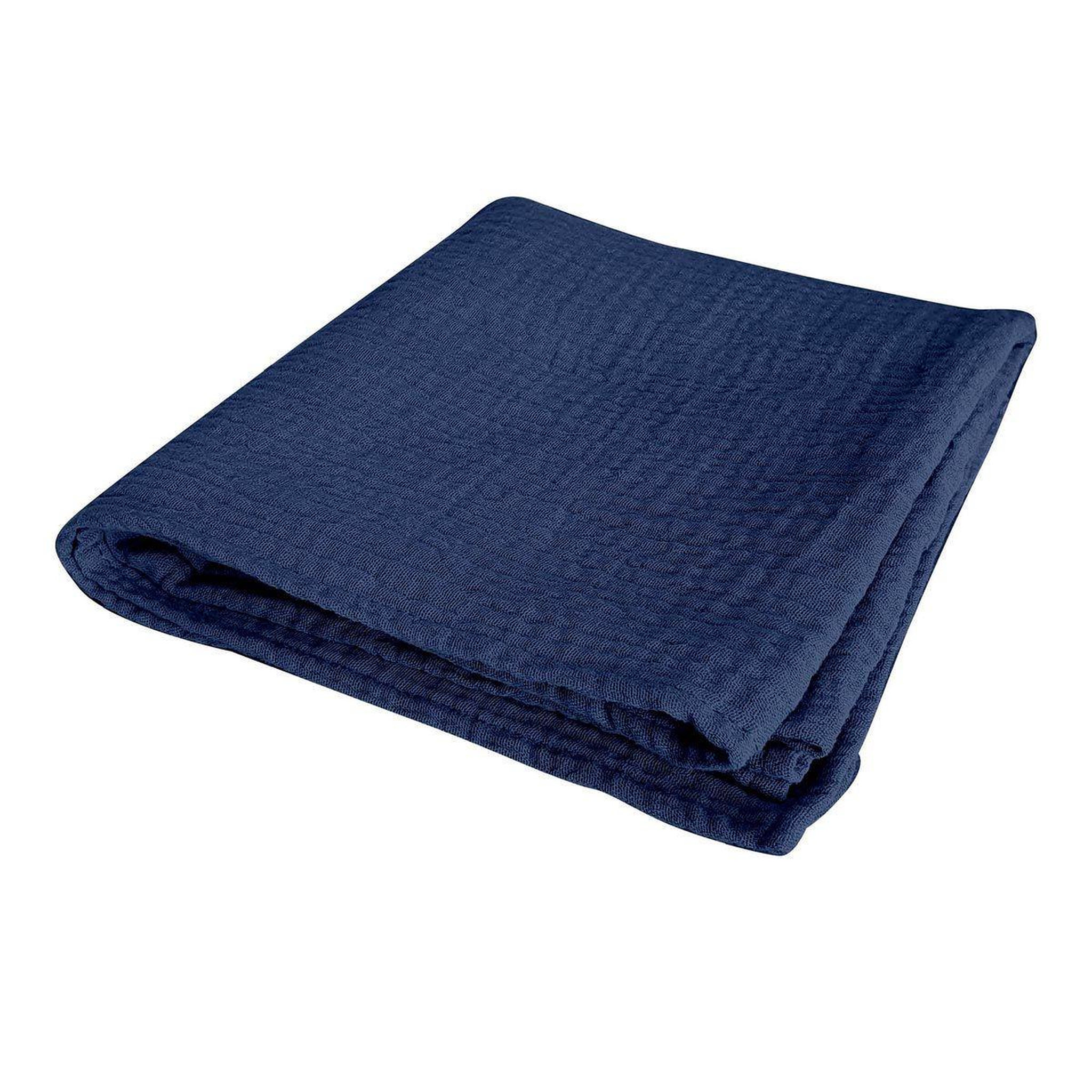 Voir la diapositive 2 : BEBE DOUCEUR Drap housse bébé  extensible  70x140cm bleu foncé