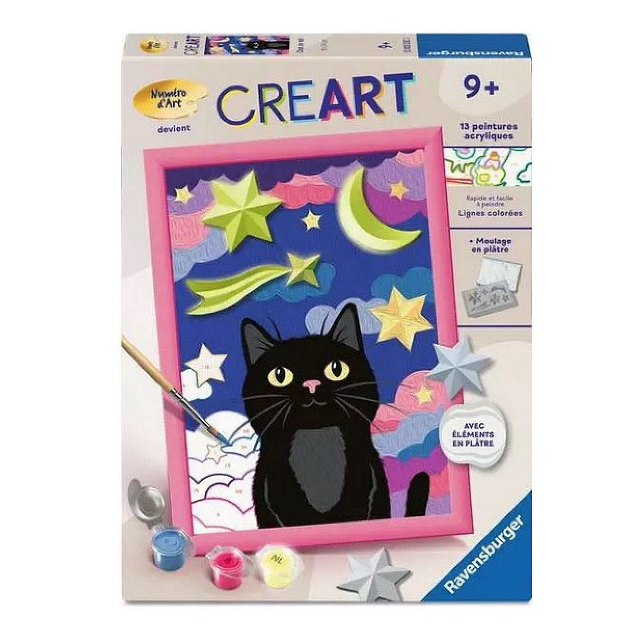 RAVENSBURGER Creart peinture au numero chat noir