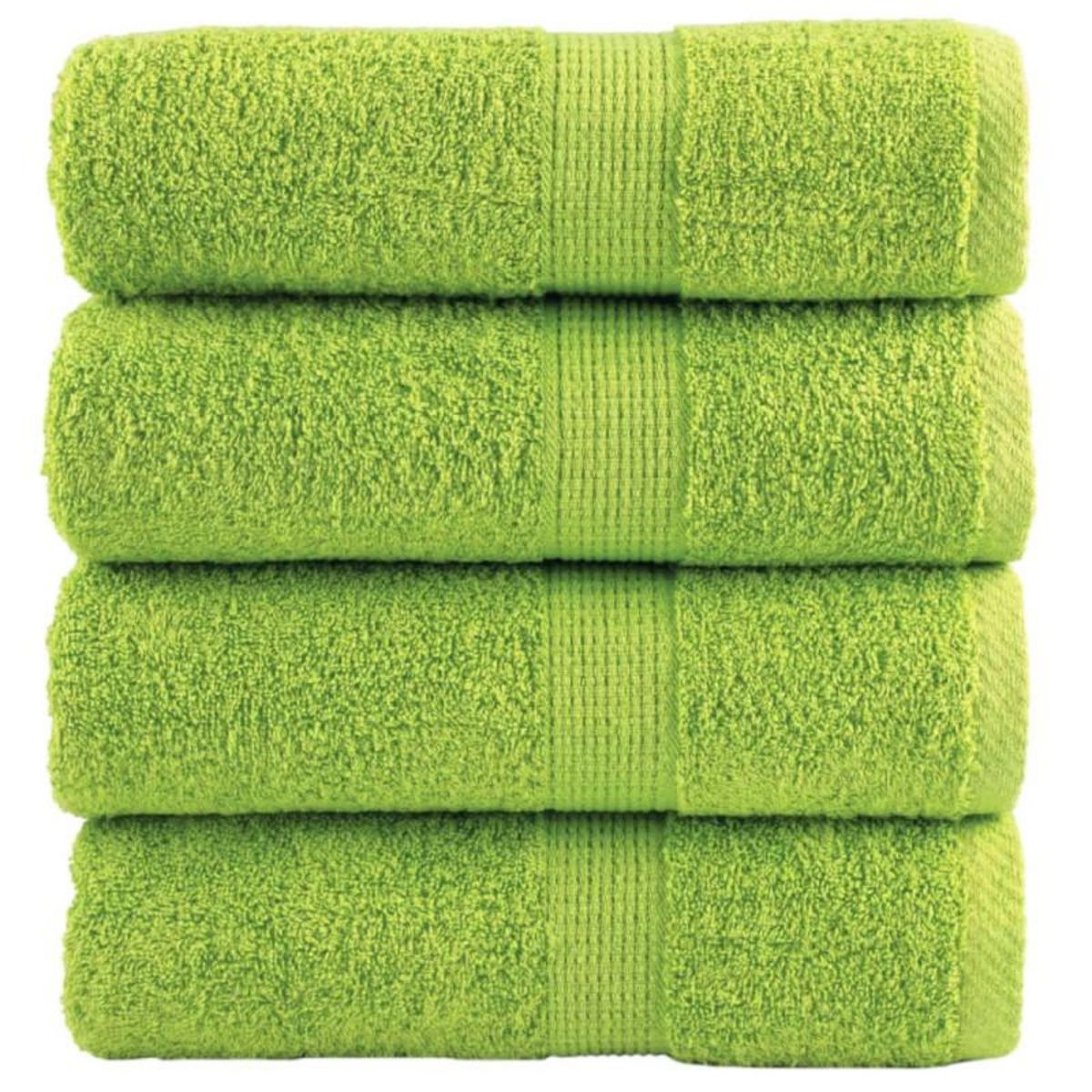 VIDAXL Serviettes d invité de qualité supérieure SOLUND 4 pcs
