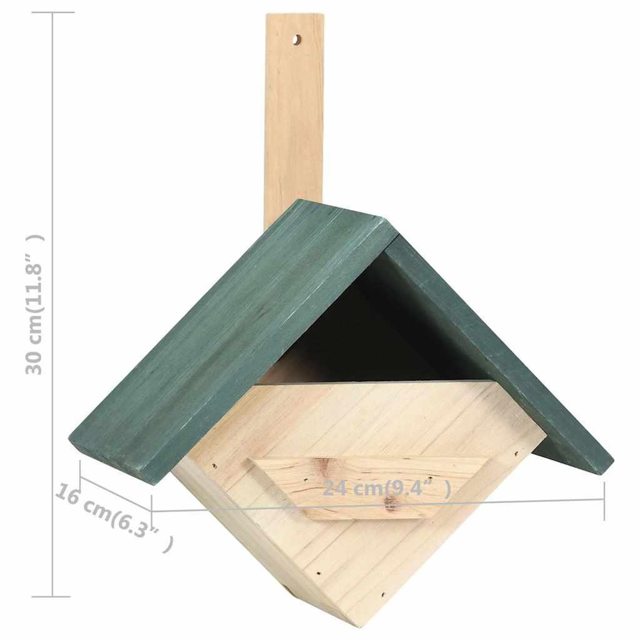 Voir la diapositive 3 : VIDAXL Nichoirs 4 pcs 24x16x30 cm Bois de sapin