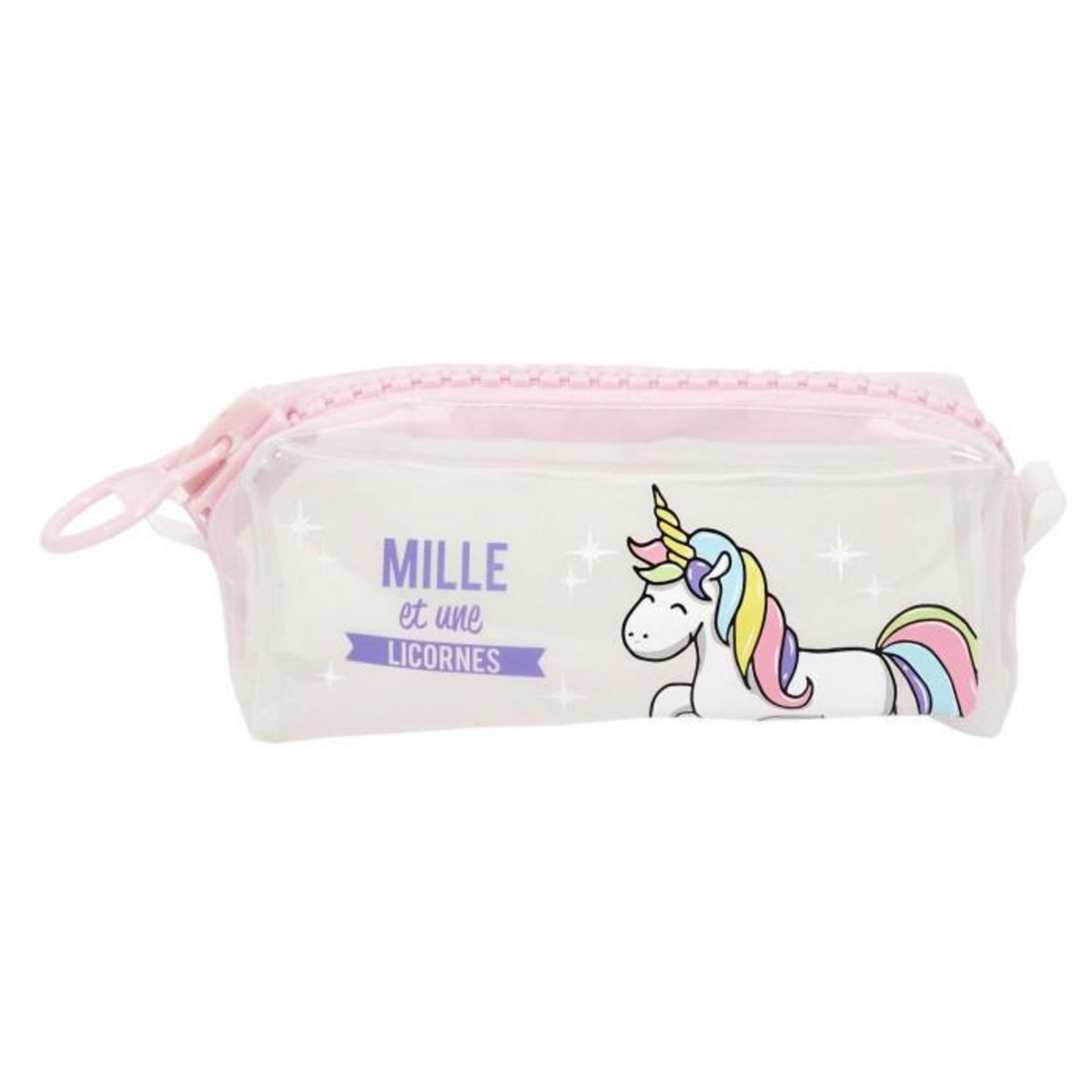 Paris Prix Trousse Design  Licorne  21cm Transparent