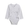 Voir la diapositive 4 : Petit Béguin Lot de 2 bodies bébé manches longues ouverture croisée Chatmallow