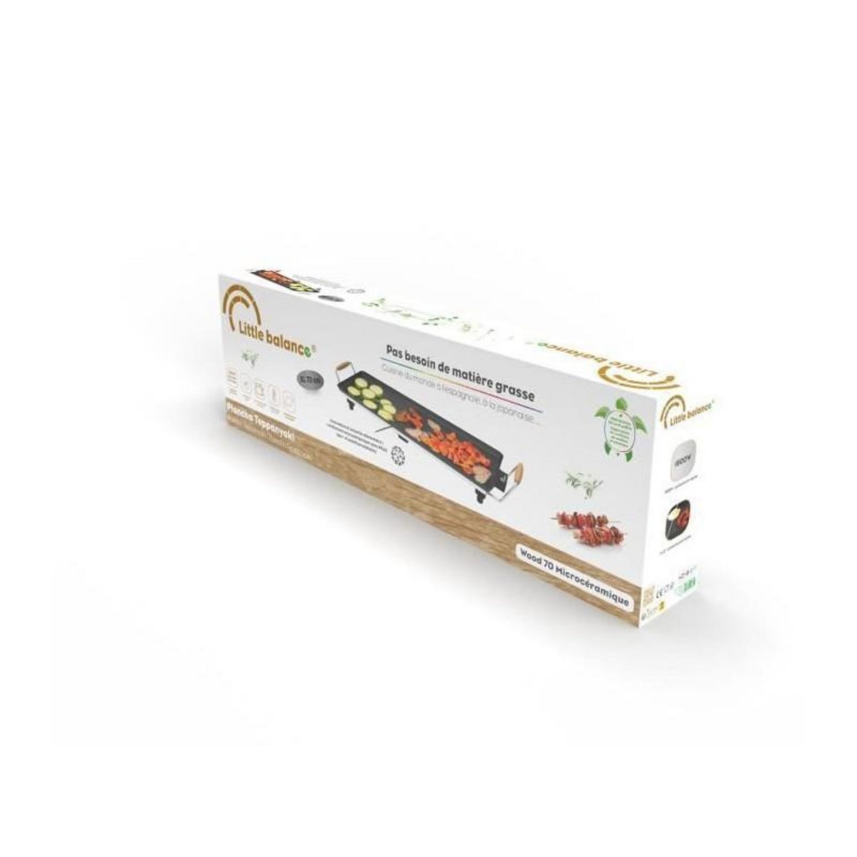 LITTLE BALANCE Plancha électrique 1800w 70x23cm - 8741
