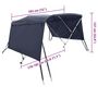 Voir la diapositive 6 : VIDAXL Toit bimini a 3 arceaux parois laterales 183x(170-182)x137 cm
