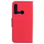 amahousse Housse rouge Huawei P20 Lite 2019 folio texturé et languette aimantée