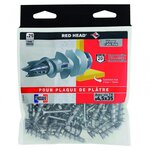 RED HEAD Lot de 25 chevilles et vis à visser vix RED HEAD, Diam.12 x L.30 mm