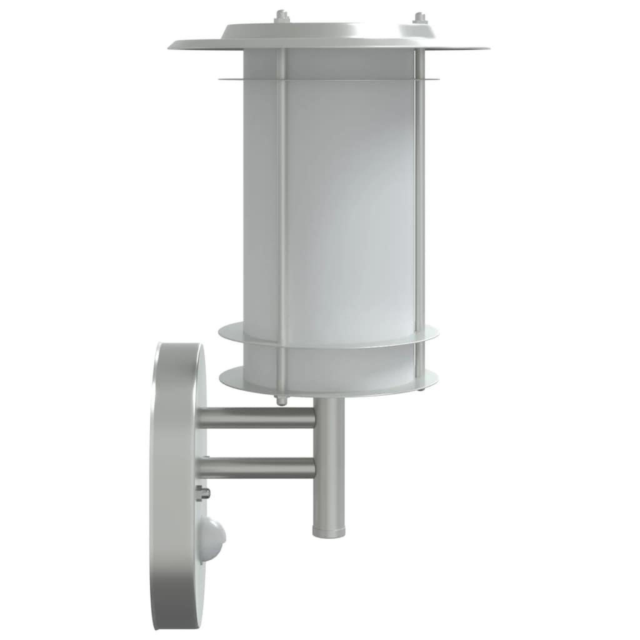 Voir la diapositive 5 : VIDAXL Appliques murales d'exterieur et capteurs 2pcs acier inoxydable