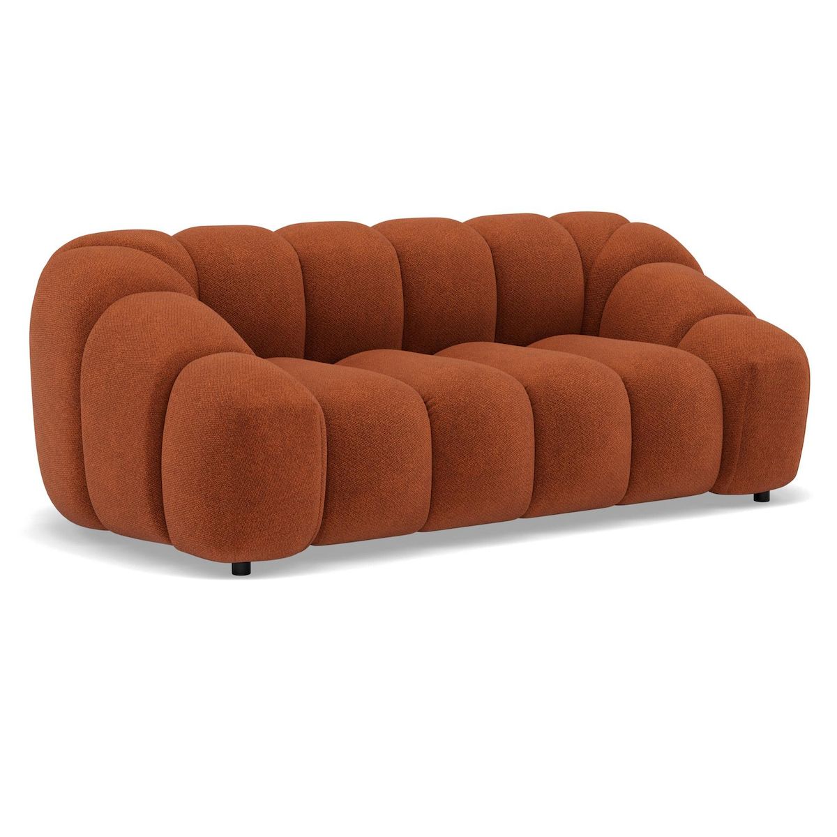 LISA DESIGN Ava - canapé 3 places en velours texturé