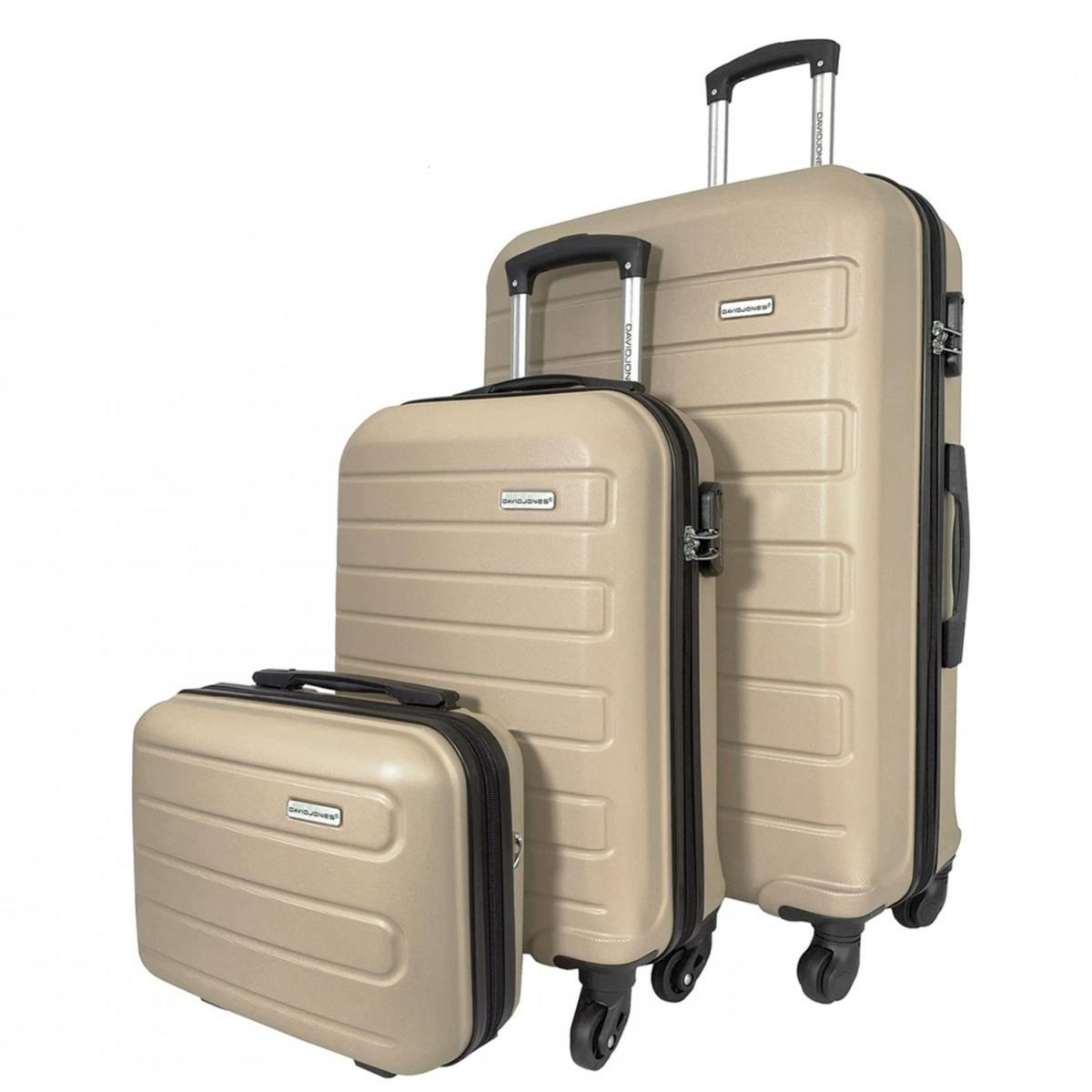 David Jones Lot 2 valises cabine et soute et vanity rigides