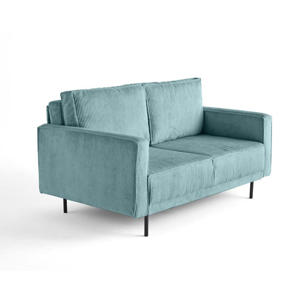 LISA DESIGN Charlie - canapé droit 2 places - en velours côtelé
