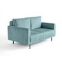 Voir la diapositive 2 : LISA DESIGN Charlie - canapé droit 2 places - en velours côtelé
